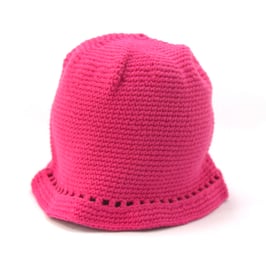 Sommerhütchen pink mit Löchli