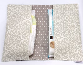 Windeltasche beige