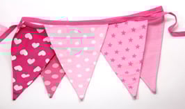 Wimpelkette pink/rosa