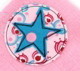 Nuscheli zartrosa mit Stern