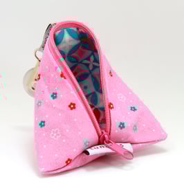 Nuggitäschli rosa Blümchen