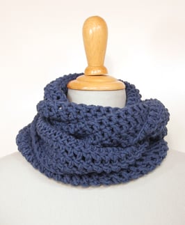 Merino Loop Rauchblau