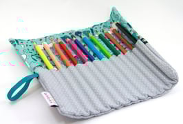 Etui türkis/hellgrau Jungs