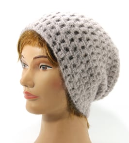 Alpaka Mütze altrosa glitzer