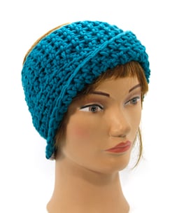 Merino Stirnband petrol