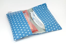 Windeltasche blau/grau