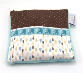 Weizen Wärmekissen Elefant braun/mint