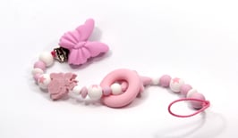 Nuggibeisskette rosa/weiss