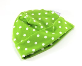 Jersey Käppli hellgrün gepunktet