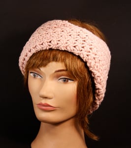 Merino Stirnband zartrosa