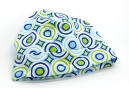 Jersey Käppli blau/weiss/lemon Kreise