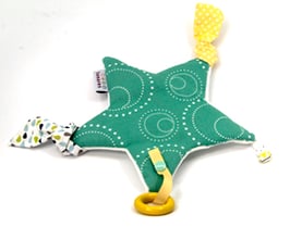 Spielstern mint/weiss