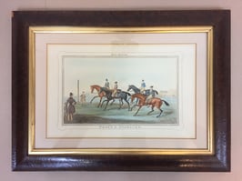 #8 Engraving  HORSE RACING PLATE 3 STARTING