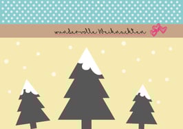 Postkarte "wundervolle Weihnachten"