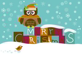 Postkarte "Merry Christmas"