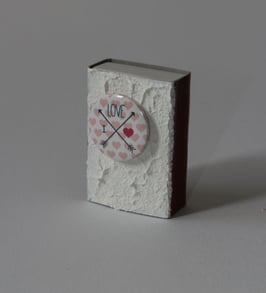 Zündholzschachtel inkl. Zündhölzer " Love"