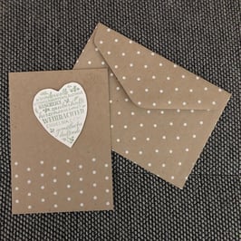 Weihnachtskarte "Herzensgrüsse"