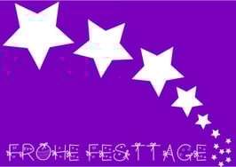 Postkarte "Frohe Festtage"