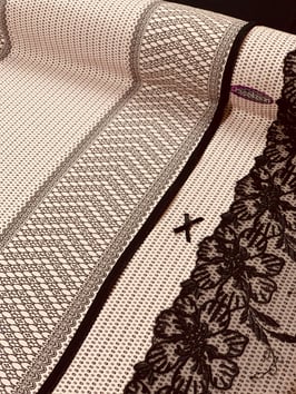 Slip-Nähset puderrosa/schwarz