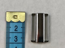 Bikini Verschluss silber 3cm