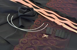 BH-Nähset schwarz/apricot/kupfer bis Cup Grösse C Artikel 112