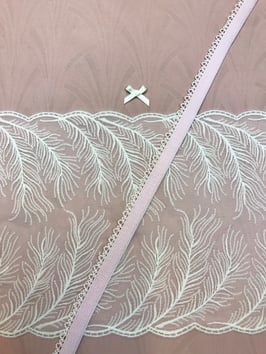 Slip-Nähset rosa apricot/weiss