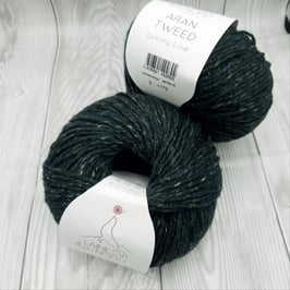 Aran Tweed 3 tannengrün