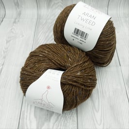 Aran Tweed 8 braun