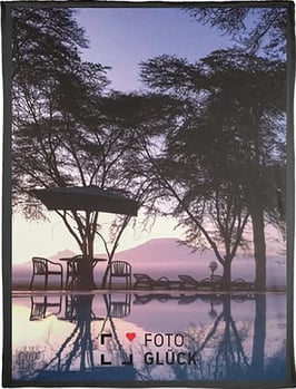 Foto Glück Fleecedecke Kilimanjaro