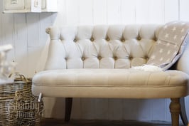 Französisches Leinen Sofa