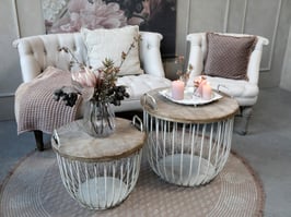 Sofa Tisch Set weiss