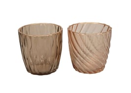 Teelicht braun od.lachscreme