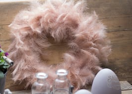 Federkranz rosa lachs