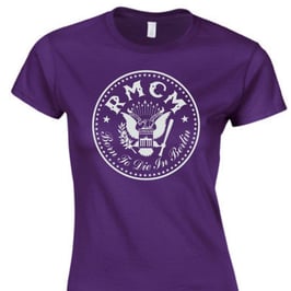 LOGO WOMEN SHIRT - PURPLE/WHITE