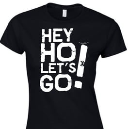 HEY HO WOMEN SHIRT - BLACK/WHITE
