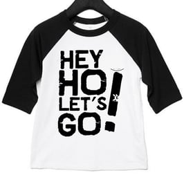 KIDS HEY HO LONGSLEEVE - WHITE /BLACK