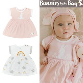 オーガニックコットン半袖ベビーワンピース