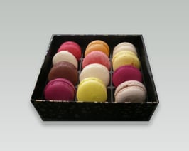 Macarons boîte barrette