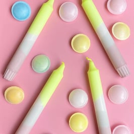 No.15   Neon Gelb, Grau  - 4er Set