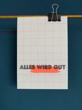 'MUT MACH'  Postkarte