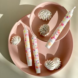 La Boum, Confetti, Weiss - 4er Set