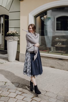 Stricktuch XXL -grau-