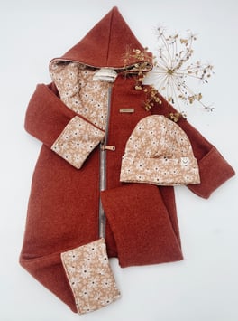 Tagträume Walkoverall -rib flowers-