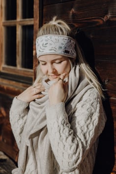 Kuschelstirnband -Eukalyptus-