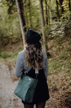 The Tote Bag -Cord Waldgrün-