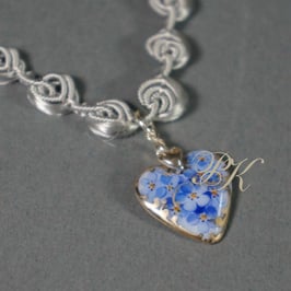 Herzmedaillon "Vergissmeinnicht"