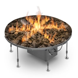 Outdoor Loungefire "Galio Star Insert Automatic" - Gasbrenner - Edelstahl