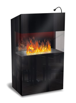 Effektfeuer - Empfangstisch Welcome - schwarz