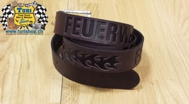 FEUERWEHR Ledergürtel