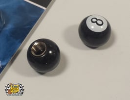 Ventil-Deckel 8-Ball schwarz